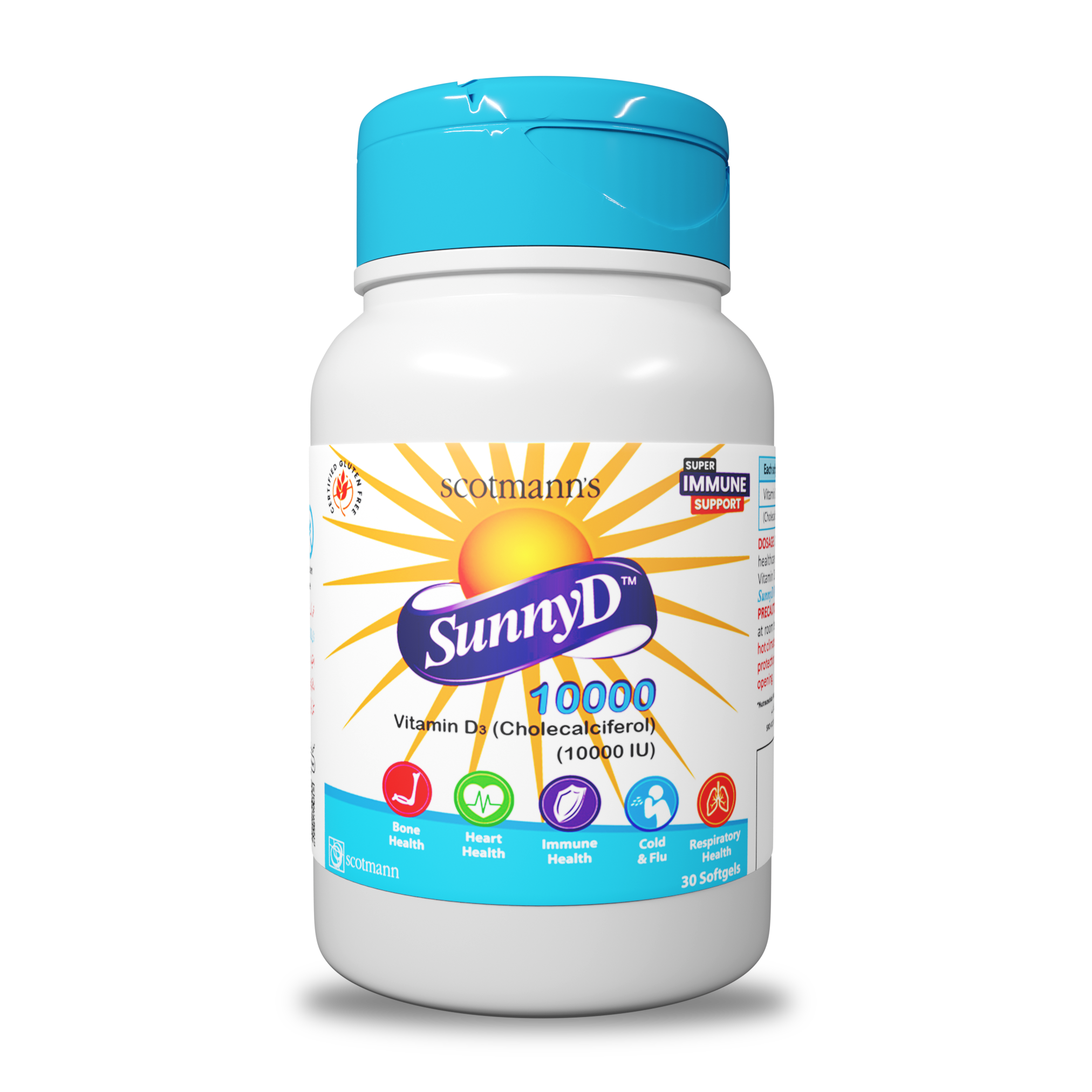 Sunny D | Vitamin D3 (Cholecalciferol) | Vitamin & Vitamin Analogues | Scotmann